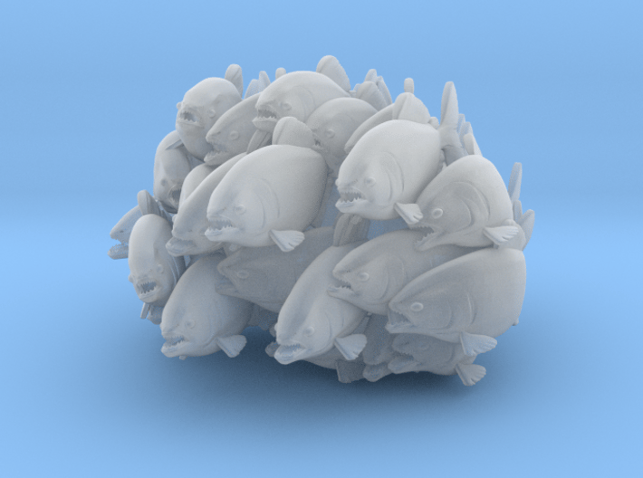 Swarm Of Quippers 3d printed 