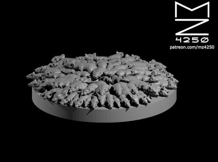 Swarm Of Rats 3d printed