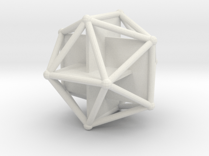 Golden Icosahedron 3d printed 