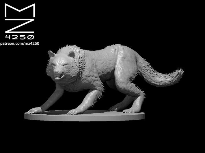 Winter Wolf 3d printed