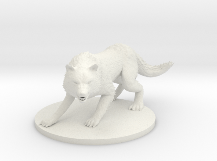 Winter Wolf 3d printed 
