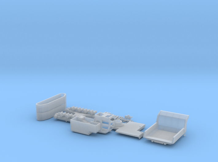 HO/1:87 Crawler Carrier dumpbody kit 3d printed 