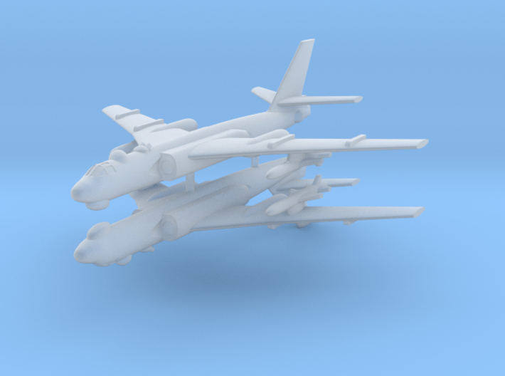 1/700 TU-16 Badger (x2) (Landing Gear Up) 3d printed 