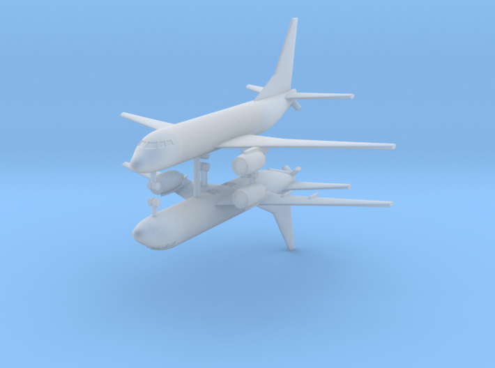 1/700 KC-737 Aerial Refueling Prototype (x2) 3d printed 