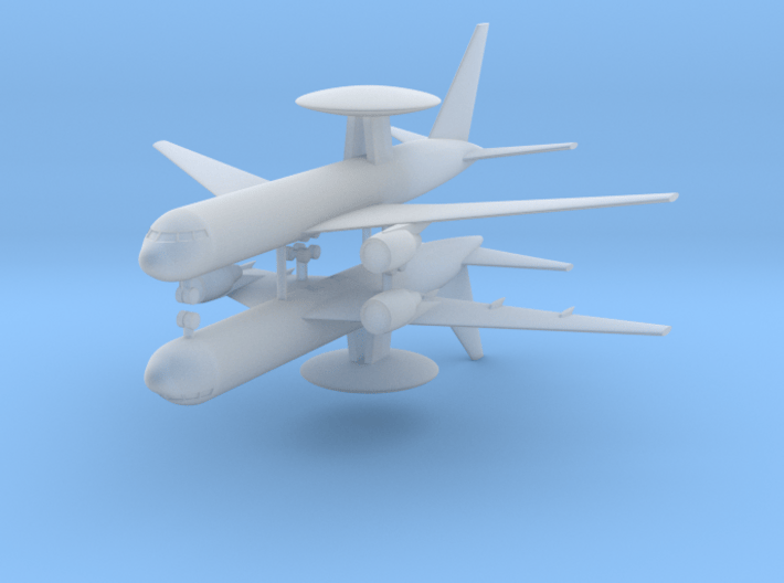 1/700 Boeing E-767 AEW&amp;C (x2) 3d printed