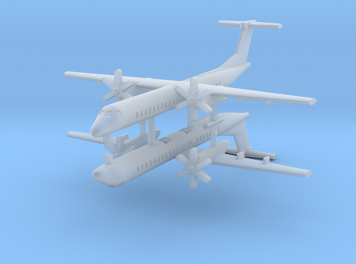 1/700 Bombardier Dash-8 Q400 (x2) 3d printed 