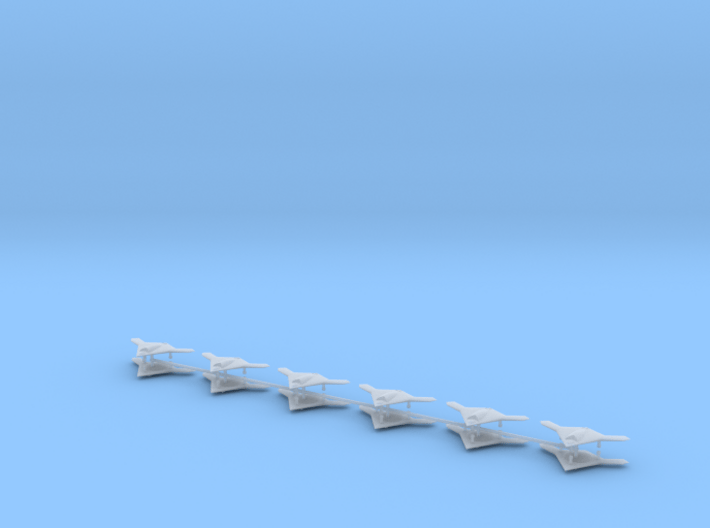 3 Stücke 1:700 USA Flugzeug X47b mit Abzeichen Wasserabziehbilder 