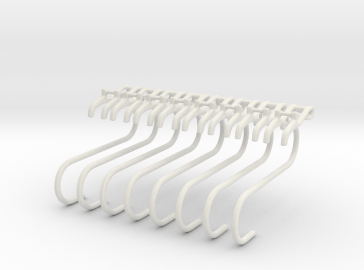 Utensil hooks and showershelf stabilizers 3d printed