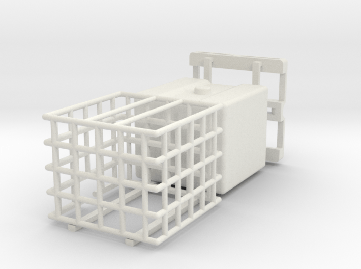 IBC Water Tank 1100 Parted 1-25 Scale 3d printed