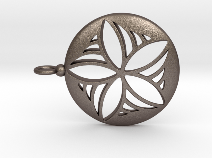 Star Pinwheel pendant 3d printed 