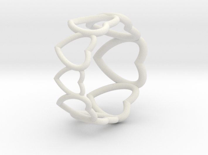 heart ring 4 3d printed