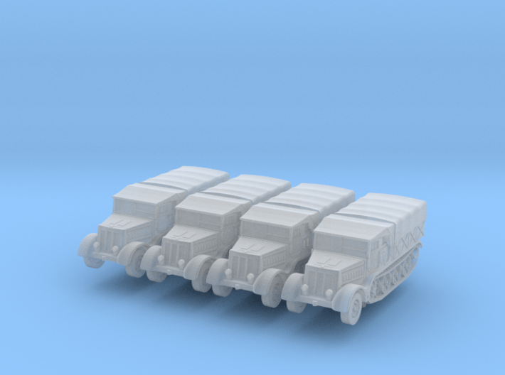 Sdkfz 9 FAMO (covered) (x4) 1/350 3d printed