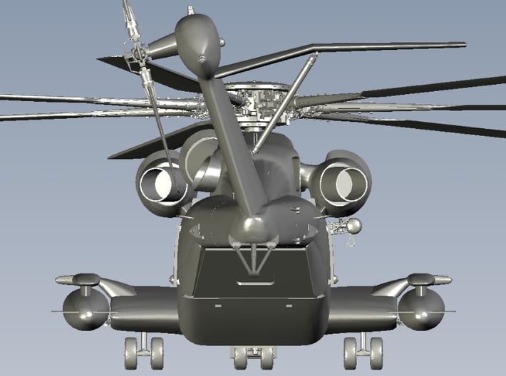 1/100 scale Sikorsky CH-53E Super Stallion rotors 3d printed 