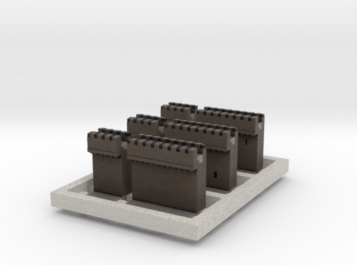 Wall set cantilever 1x1 2x1 x3 3d printed 