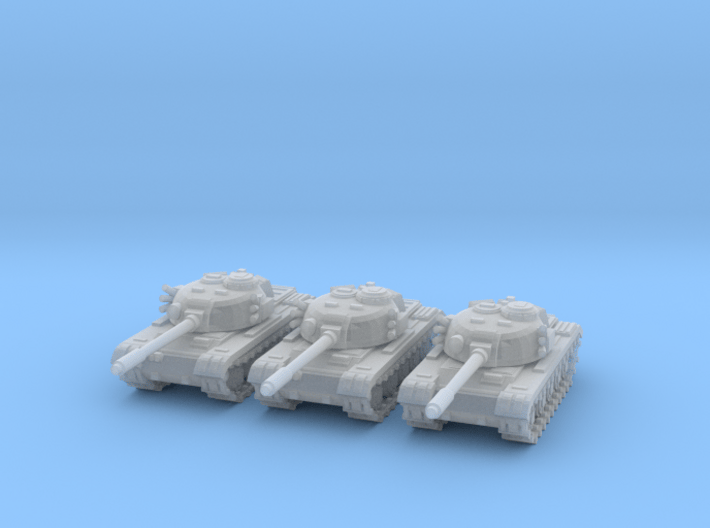 1/220 scale 1950s 60s Tank 3d printed 