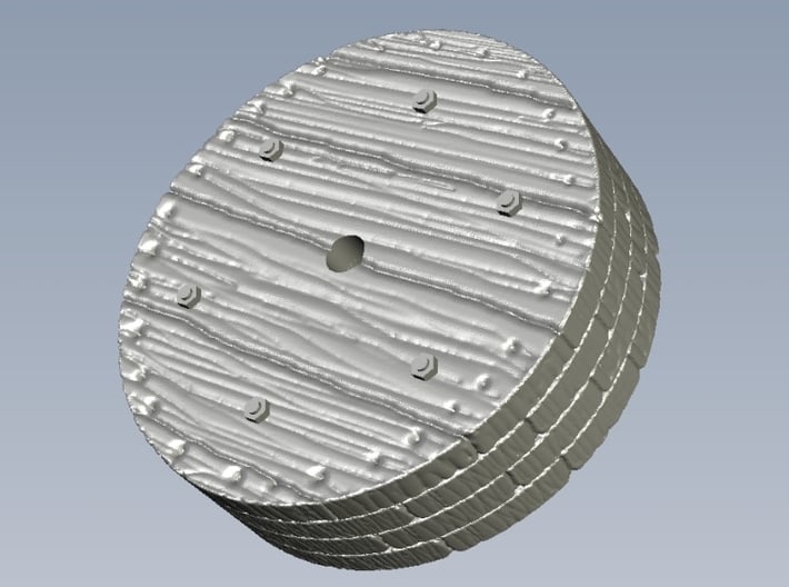 1/48 scale wooden wheels x 3 for P-51 Mustang WWII 3d printed 