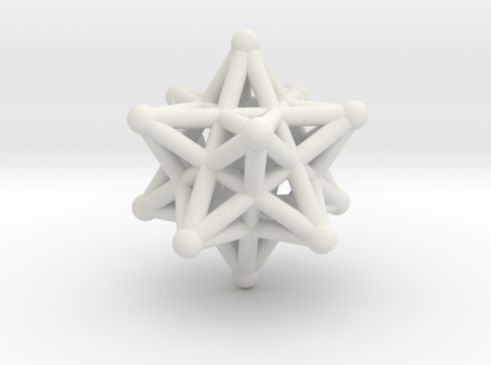 ball-and-stick star 3d printed