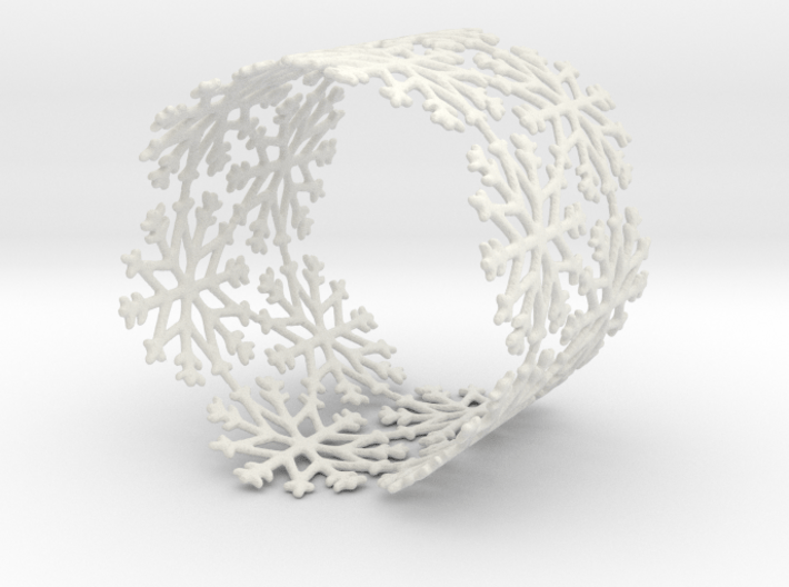 Snowflake Tea Light Ring (bigger) 3d printed 
