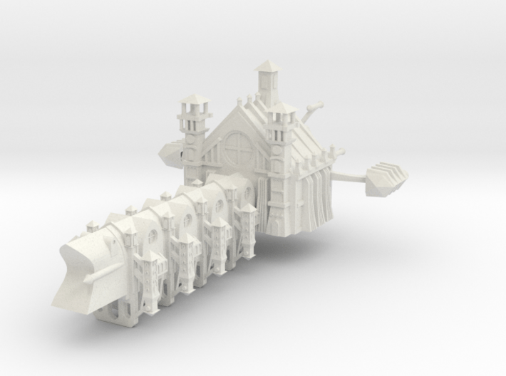 Gothic Battleship 3d printed