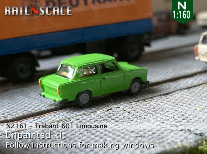 Trabant 601 Limousine (N 1:160) 3d printed 