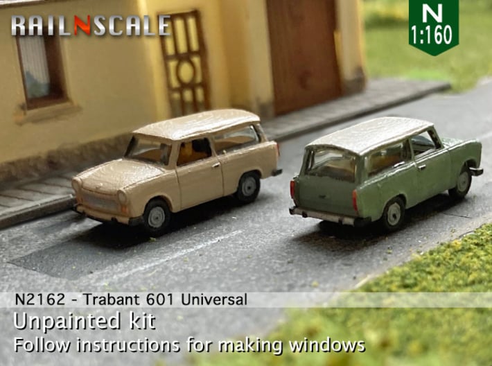 Trabant 601 Universal (N 1:160) 3d printed 