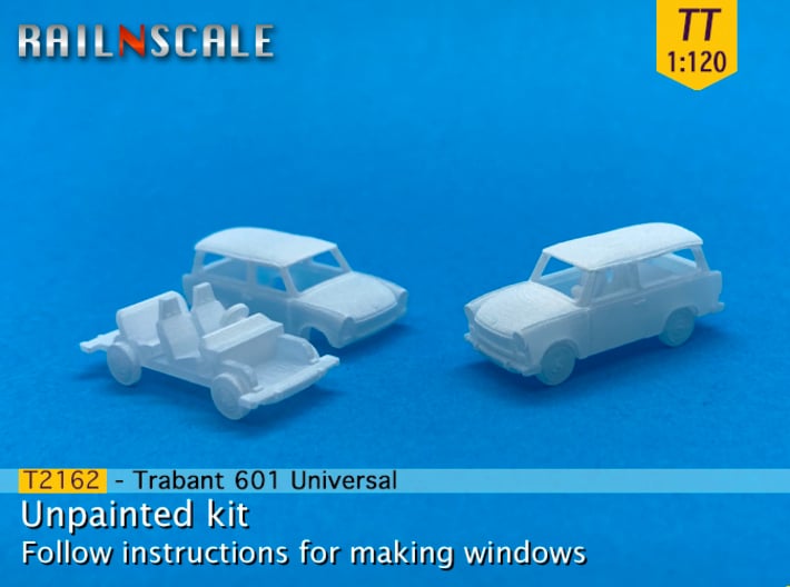Trabant 601 Universal (TT 1:120) 3d printed 
