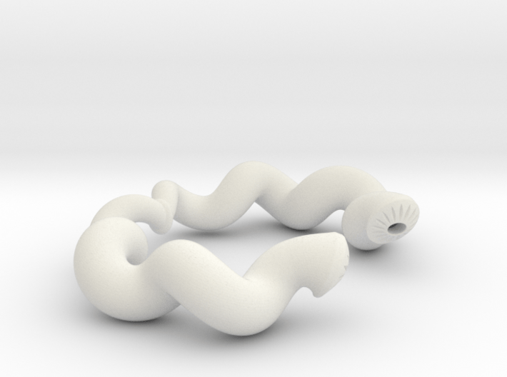 Twisted Geometry Bracelet 3d printed 