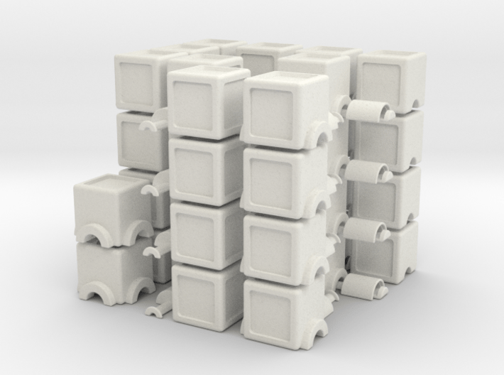 Grid Cube 3d printed 