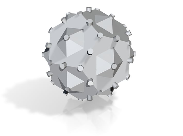 symmetry axes of icosahedron 3d printed 