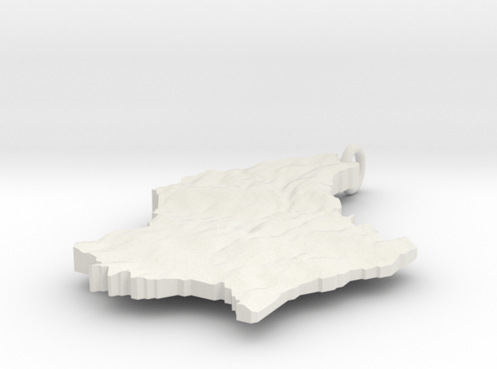 Luxembourg Terrain Pendant 3d printed 