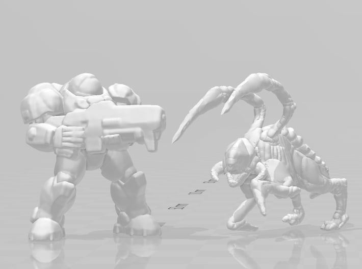 Starcraft HD Zergling 1/60 miniature for games rpg 3d printed