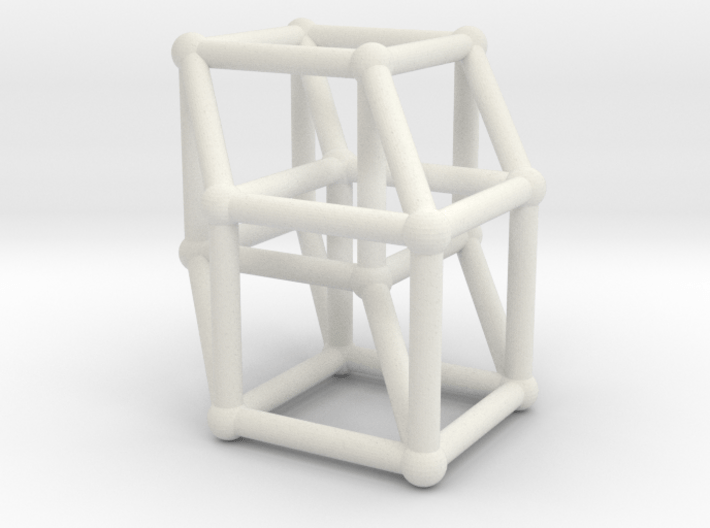8-cell (Hypercube) 3d printed