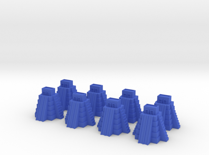 Ziggurats, Set of 8 temples 3d printed 