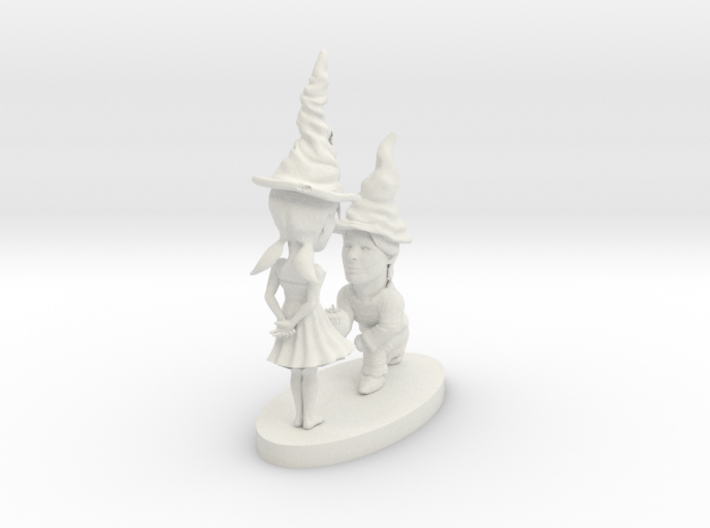 gnome couple 3d printed 