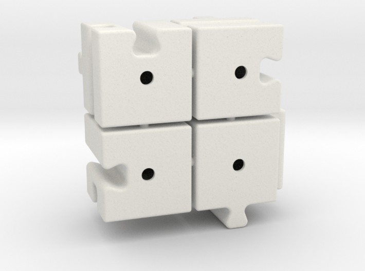 Cube slider (with sprues) set A 3d printed