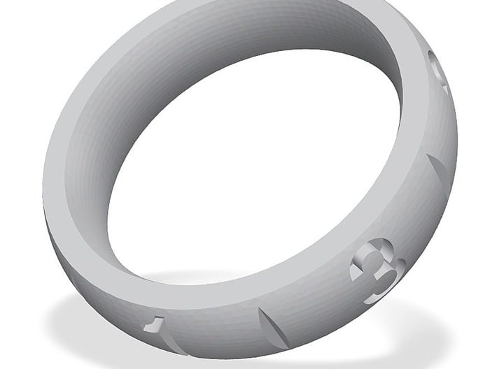 D6 Ring 3d printed 