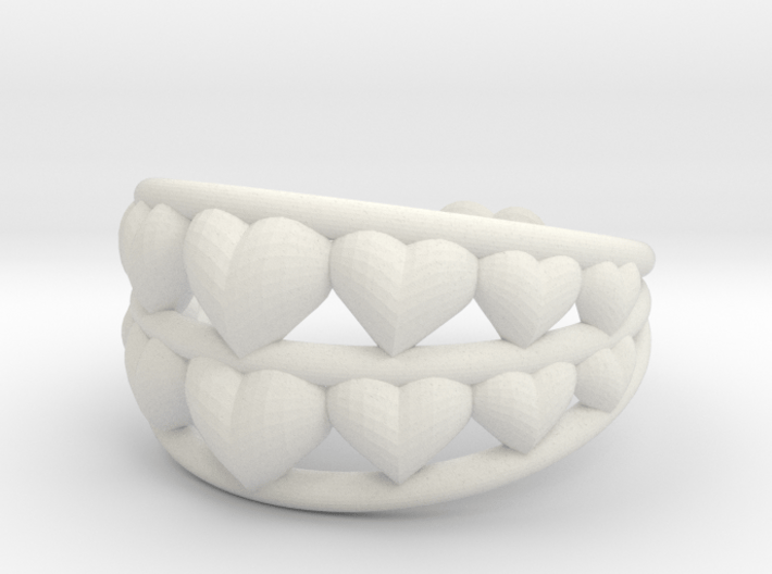 Heart Ring 3d printed 