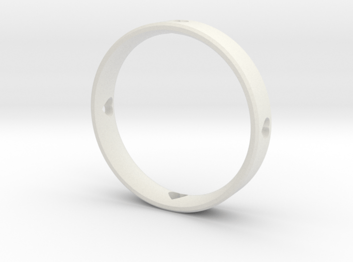 Gold Heart Ring 3d printed 