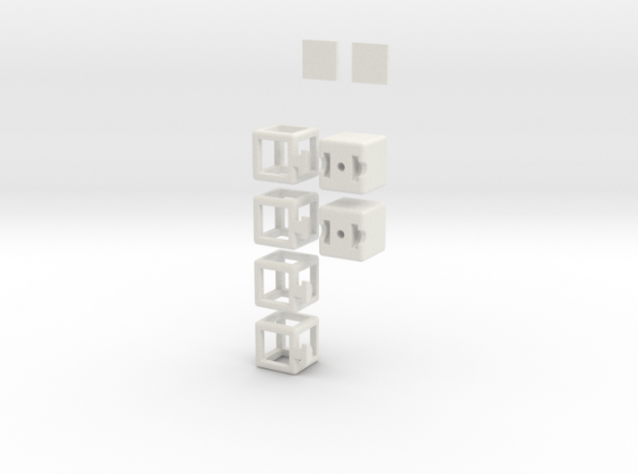 Partially Hollow 1x2x3 3d printed 