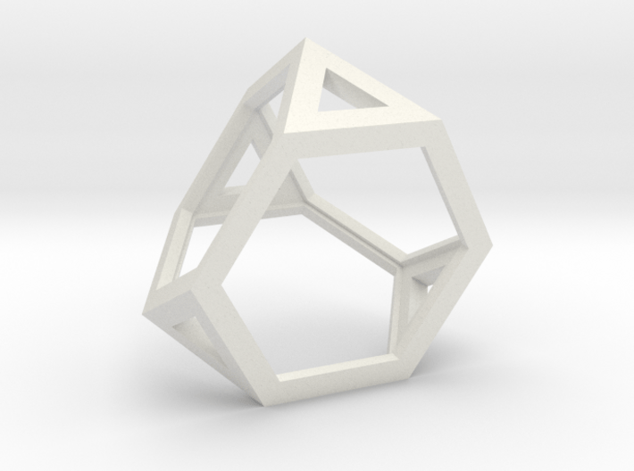 Truncated tetrahedron 3d printed 