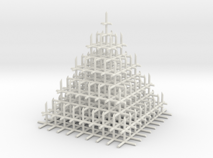 Mesh Pyramid 3d printed 