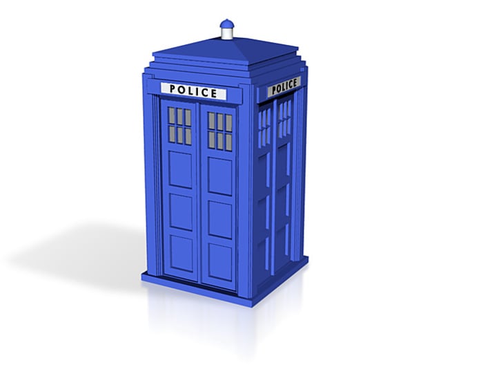 police box all colour 3d printed