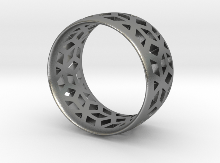 geometric ring 2 3d printed 