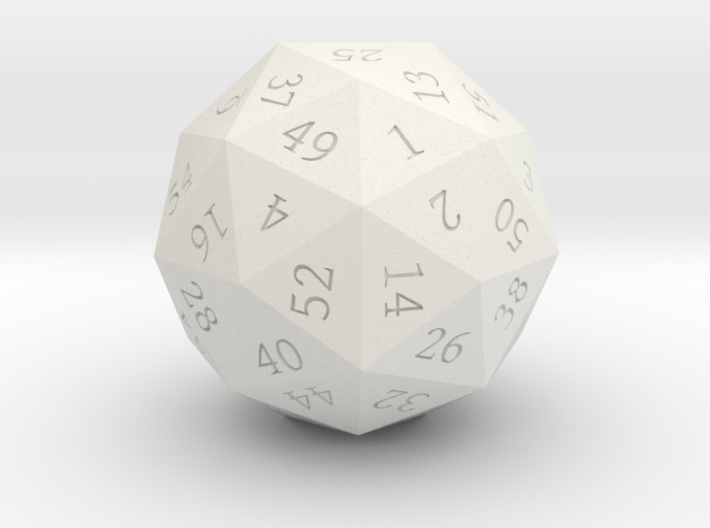 Pentakis Dodecahedral 60-sided die 3d printed 