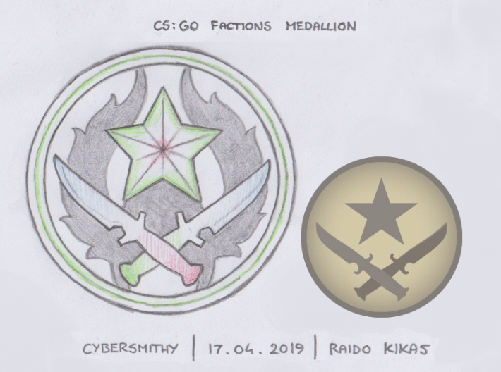 CS:GO - Teams Medallion 3d printed concept art