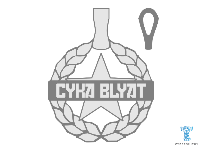 Cyka Blyat Star Pendant 3d printed concept art