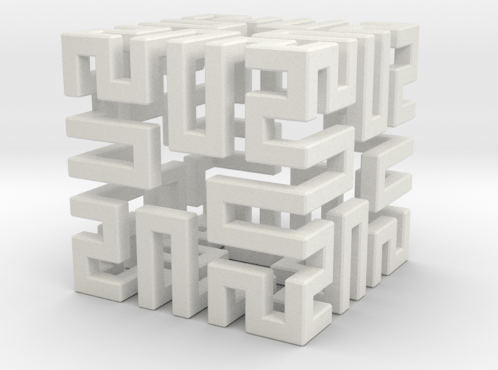 Springy Cube 3d printed 
