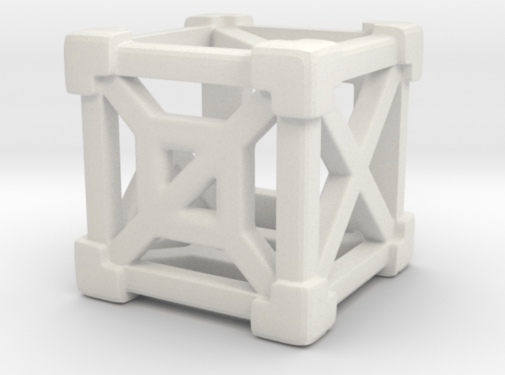 Cage 6-Sided Die - Empty 3d printed