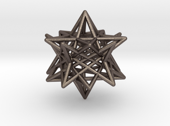 modified twisted Small stellated dodecahedron 3d printed