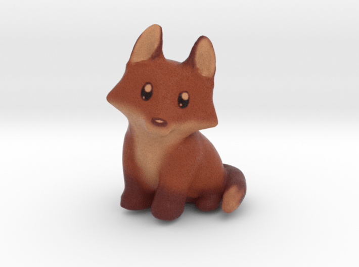 Fox Cub Miniature (Color) 3d printed 